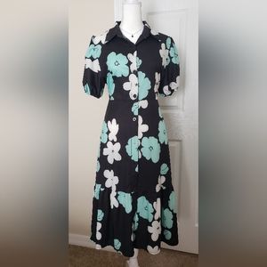 Floral Wrap Women's Dress